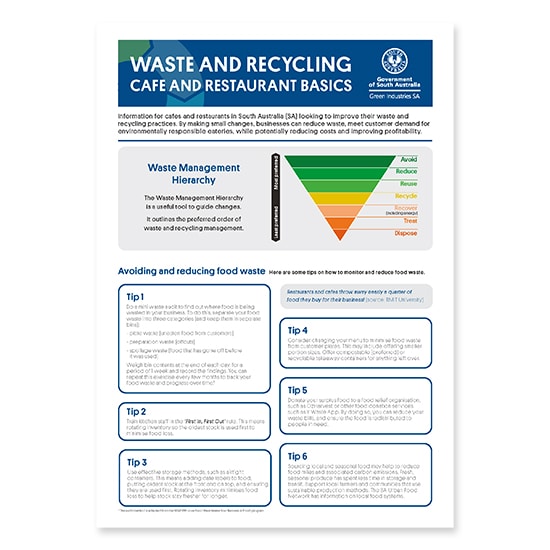 Waste and Recycling: Cafe and Restaurant Basics (2021)