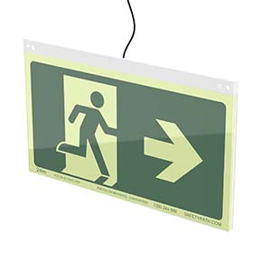 Hyperion Hybrid Exit Sign