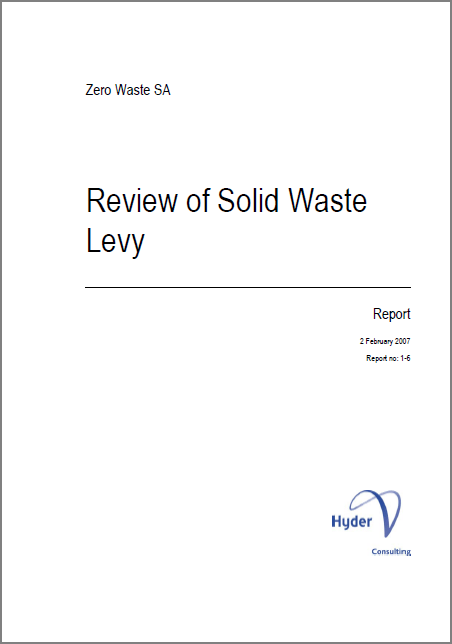 Review of solid waste levy (2007)